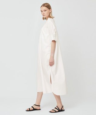BEIGE， PERSIMMON / シャツワンピース White