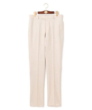 J.PRESS MEN 【ウォッシャブル可】コンフォートストレッチリネン スラックス アイボリー系
