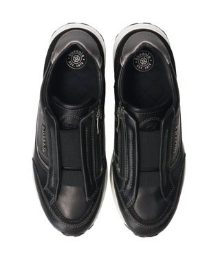 INTER-CHAUSSURES 【BUSSOLA】サイドジップスニーカー ブラックコンビ