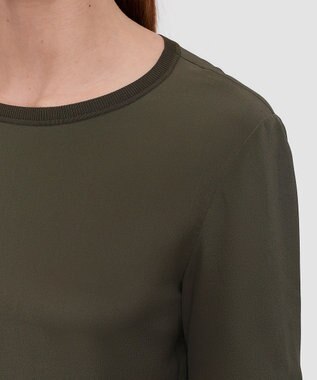 JOSEPH クレープドソワ　ブラウス　NEW RUBIN Palm Leaf