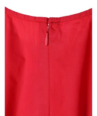 Green Parks ボリューム袖ロングワンピース Red