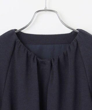 #Newans 【セレモニーにも/洗濯機可】バルーンヘムライトブルゾン​ ネイビー