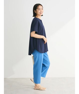 Green Parks 冷っとすずやか　フレンチスリーブスキッパー Dark Navy