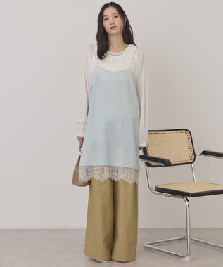 AMERICAN HOLIC レースサテンキャミワンピース Mint