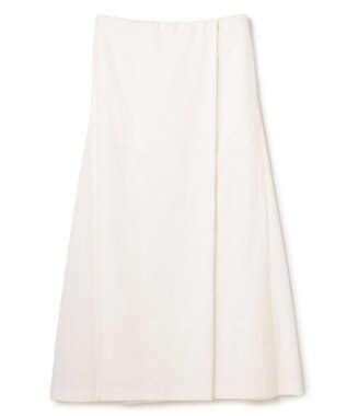 BEIGE， YANN / ラップタック フレアスカート White