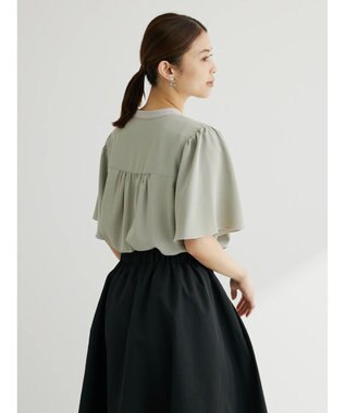 Green Parks ・ＥＬＥＮＣＡＲＥ　ＤＵＥ　バイカラーブラウス Off White