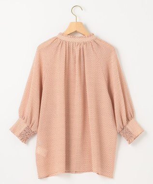 組曲 【洗える・前後着用可】サッカードビー 2WAYシアーブラウス ピンク系9