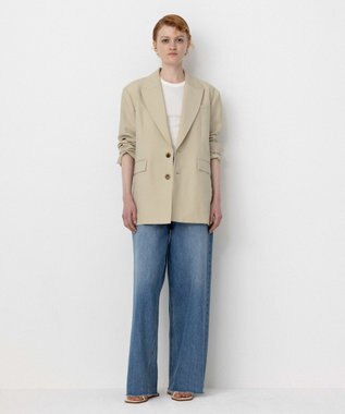 NAVE 【Nave・セットアップ可】ウールポリエステルツイルジャケット ベージュ系