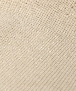 ANY SIS CICA加工 ビューティ畔ボトルネック ニット シャンパン