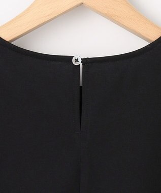 組曲 【先行予約】プレーティング天竺 フレアスリーブカットソー ブラック系