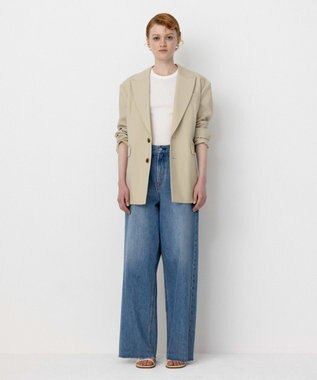 NAVE 【Nave・セットアップ可】ウールポリエステルツイルジャケット ベージュ系