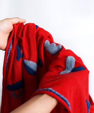 nitorito 【UNISEX】Sanpo オリジナル柄 ストール red