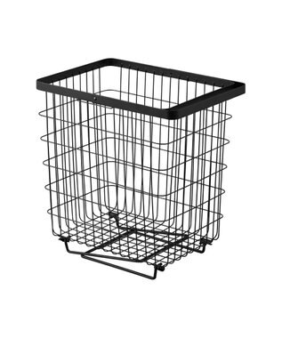 tower 折り畳み脚付きランドリーバスケット タワー ブラック ブラック