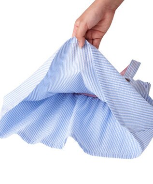 MIKI HOUSE HOT BISCUITS 【70-110cm】 キャビット×お菓子シリーズ サッカー素材ジャンパースカート サックス