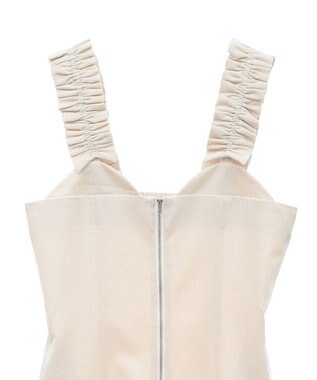 Green Parks フロントジップキャミワンピース Ivory