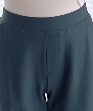 Tiaclasse 【日本製・新色追加・洗える・ストレッチ】エアシルキーワイドパンツ ディープブルー