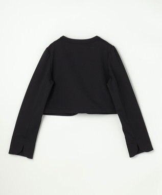 組曲 KIDS 【110-140㎝】 ドットジャガードワンピース＆ジャケットセット ネイビー