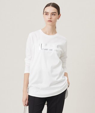 シンプルジャージープリントTシャツ