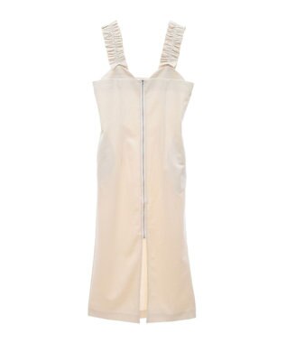 Green Parks フロントジップキャミワンピース Ivory