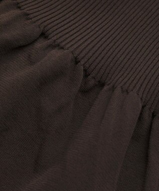 CRAFT STANDARD BOUTIQUE ポリエステルペプラムチュニック Brown