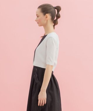 TOCCA 【洗える！&UV CUT】TREFOIL ボレロ アイボリー系