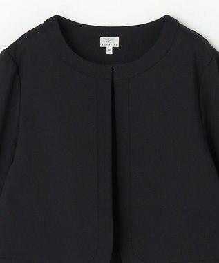 組曲 KIDS 【110-140㎝】 ドットジャガードワンピース＆ジャケットセット ネイビー