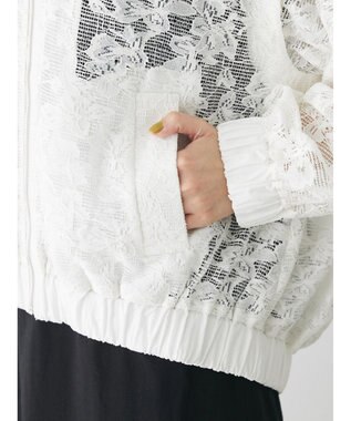 Green Parks ２ＷＡＹ　レースブルゾン Off White