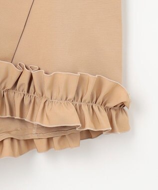 #Newans 【金子綾さんインスタライブご紹介アイテム】〈小柄さんにお勧め〉フリルヘムジレブラウス ベージュ