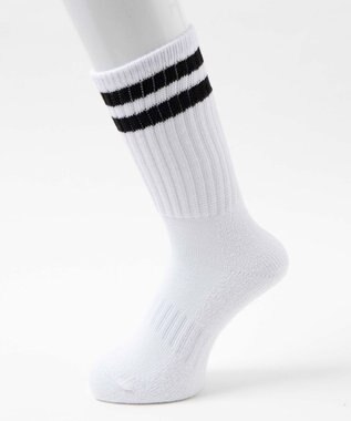 WEGO 2ラインソックス（R） ホワイト