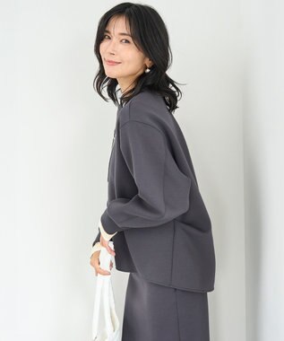 UNFILO L BEAUTY FORM JERSEY バックフォルム プルオーバー チャコール