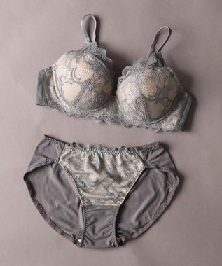 Wing ブラジャー 立体感のあるバストをメイク ふっくらデコルテ きれいな谷間 ブラのズレ・浮きを軽減 【ハイライトブラ】 ブラ CB4000 ウイング／ワコール グレー