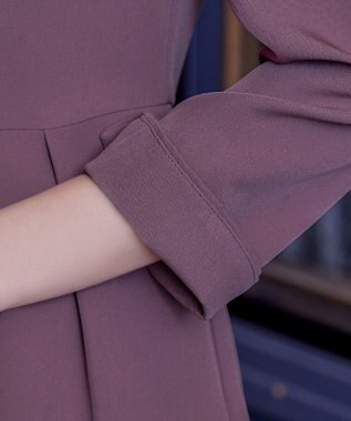 Tiaclasse 【ダブルストレッチ・洗える】フレアワンピース ピンク