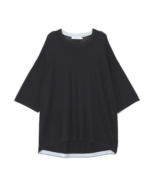 AMERICAN HOLIC 配色コクーンシルエットニット Dark Navy