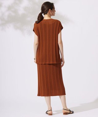 自由区 L 【カタログ掲載・セットアップ対応・洗える】シアーコイル スカート コッパー