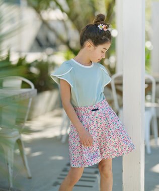 組曲 KIDS 【110-140㎝】サマーガーデン ショートパンツ ローズ系5