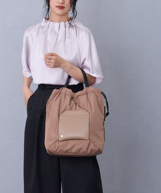 MioFIRANO SILHOUETTE V001 ショルダーバッグ はっ水 A4サイズ対応 BEIGE