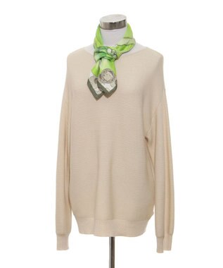 MOONBAT 【日本製】SWASH LONDON Citrus シルクツイルプリントスカーフ ライトグリーン