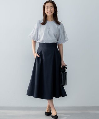 組曲 L 【VERY掲載・WEB限定】チュールカバー カットソー ライトグレー系