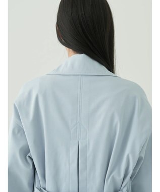 earth music&ecology 着流しロングトレンチ Sax