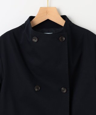 組曲 ショートライトトレンチ ジャケット ネイビー系