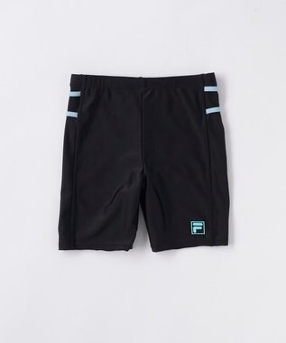 OP／FILA 【FILA】スクール水着 水陸両用Tシャツ付き 捲れ防止タンキニ ブルー