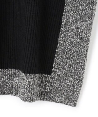 JOSEPH カーディステッチアニメーション　ハイネックニット Black/Ivory
