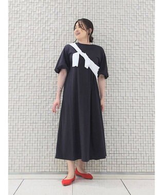 UNFILO 【吸水速乾/マシンウォッシャブル】CVC天竺 ワンピース グレー系