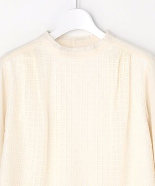 J.PRESS LADIES L レースコンビ カットソー ライトベージュ系