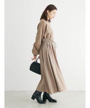 Green Parks ・ＳＵＧＡＲ　ＳＰＯＯＮ　ドロストドッキングワンピ Brown