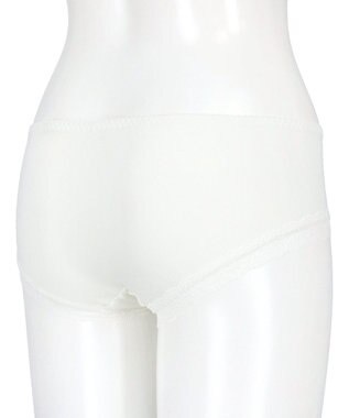 WACOAL ボーイレングス ショーツ 【リボンブラ 脇すっきり】 BXB483とペア はきこみ丈あさめ ナイロンベア天竺素材(バック) レディース PXB683 /ワコール アイボリー