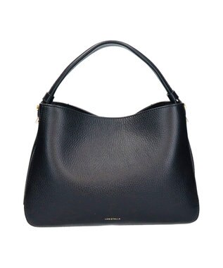 INTER-CHAUSSURES 【LORISTELLA】ミディアムサイズレザーハンドバッグ ブラック