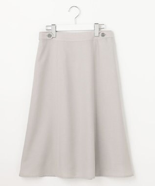 J.PRESS LADIES 【洗える・シワになりにくい】Garudaツイル フレアー スカート ライトグレー系