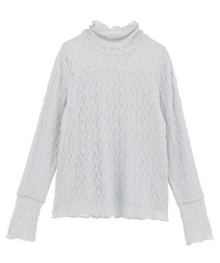 earth music&ecology 【吸湿発熱】あったかフェミニンインナー（ハイネック） Light Gray