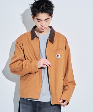 WEGO ワーカーズZIPジャケット ブラウン